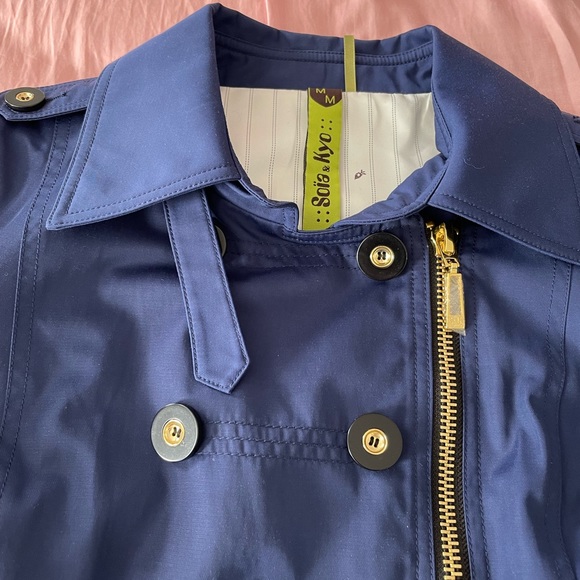 Soia and Kyo trench coat new with tags in colour navy blue - Picture 4 of 8